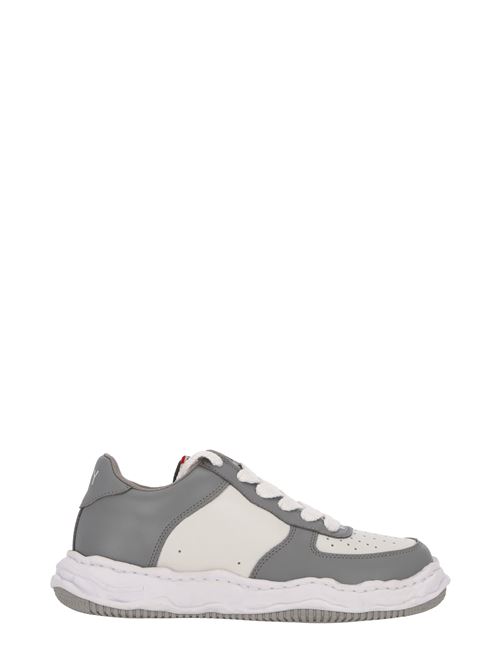 White/grey leather Wayne chunky sneakers Mihara Yasuhiro | A08FW706GRY/WHT